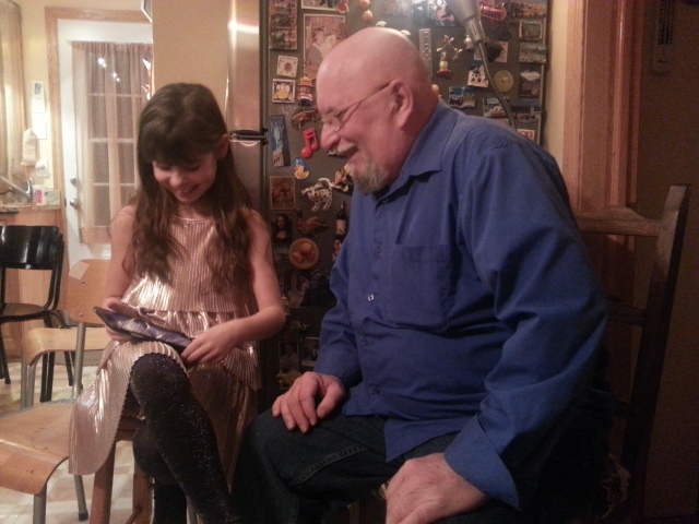 Grandpa and granddaughter time! :)